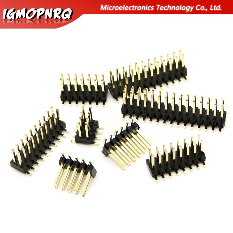 Smt หัวเข็มเชื่อมต่อบอร์ด PCB แถวคู่ ตัวผู้ 1.27 มม. 1.27 2*3 4 5 6 7 8 10 12 15 20 40p 3-50P
