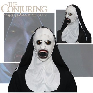 หน้ากากยาง แบบเต็มศีรษะ คอสเพลย์สยองขวัญ The Conjuring Nun น่ากลัว สําหรับปาร์ตี้ฮาโลวีน