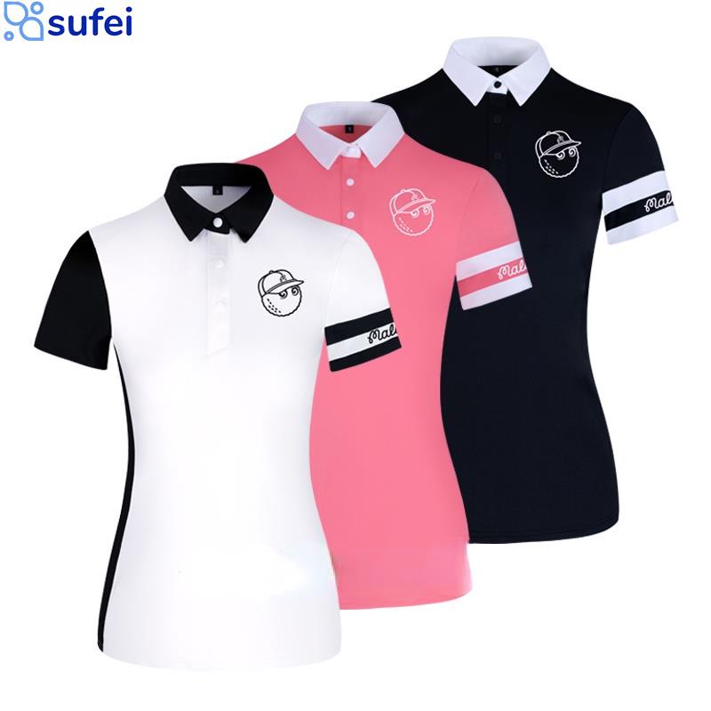 Sufei Ma เสื้อยืดแขนสั้นลําลอง แบบแห้งเร็ว เข้ากับทุกการแต่งกาย เหมาะกับฤดูใบไม้ผลิ และฤดูร้อน สไตล์ใหม่ ใส่เล่นกีฬากอล์ฟ สําหรับผู้หญิง