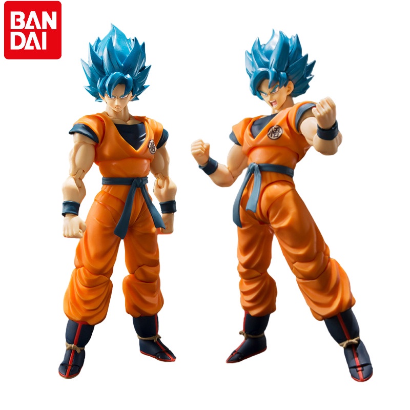 Bandai Dragon Ball Z SHF Super Saiyan God Blue Hair Goku Figure