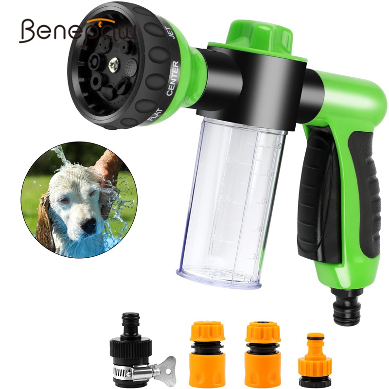 Benepaw ชุดเครื่องมืออาบน้ําสัตว์เลี้ยง 5 ชิ้น รวมหัวฉีดสเปรย์ สําหรับสุนัข