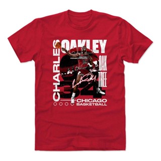 เสื้อยืด ผ้าฝ้าย พิมพ์ลายกราฟฟิค Charles Oakley สําหรับผู้ชาย