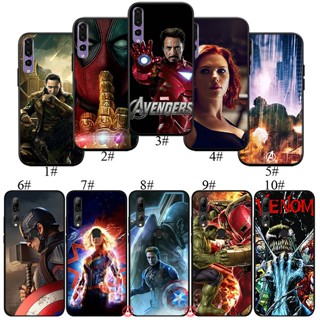 Bo60 เคสโทรศัพท์มือถือ ซิลิโคนนุ่ม ลายมาร์เวล อเวนเจอร์ สําหรับ Huawei Mate 10 20 Pro Lite