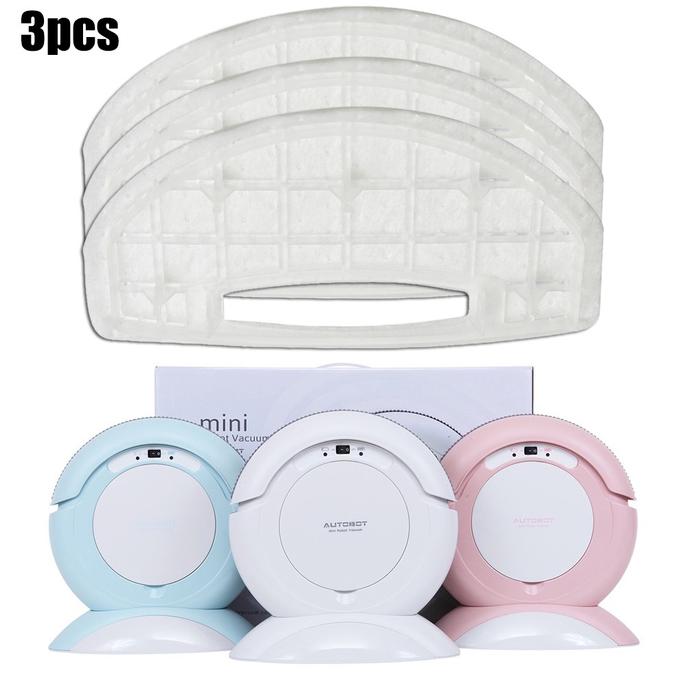 กรองฝุ่น 3 Pack สำหรับเครื่องดูดฝุ่นหุ่นยนต์ AUTOBOT Mini Robot รุ่นทรงกลม