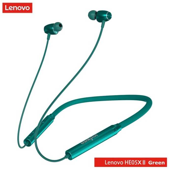Lenovo He05x หูฟังแบบเสียบหูบลูทูธ5.0หูฟังกันน้ำ HIFI เสียงแ