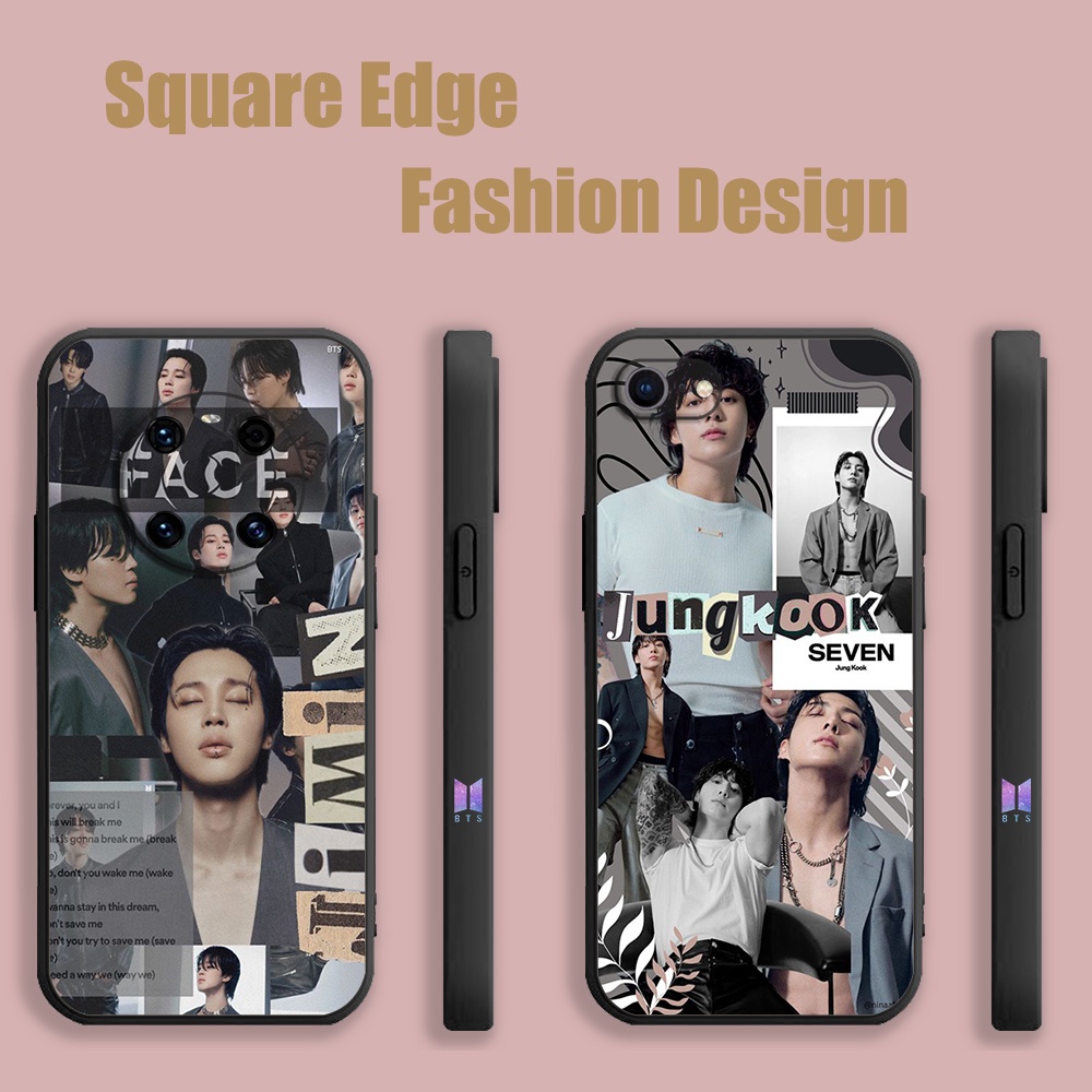 เคสสําหรับ OPPO A53 Reno6z 6 Lite A78 A98 5G Reno 8t(4G) bts JungKook Seven bts Jimin Min face UHW07