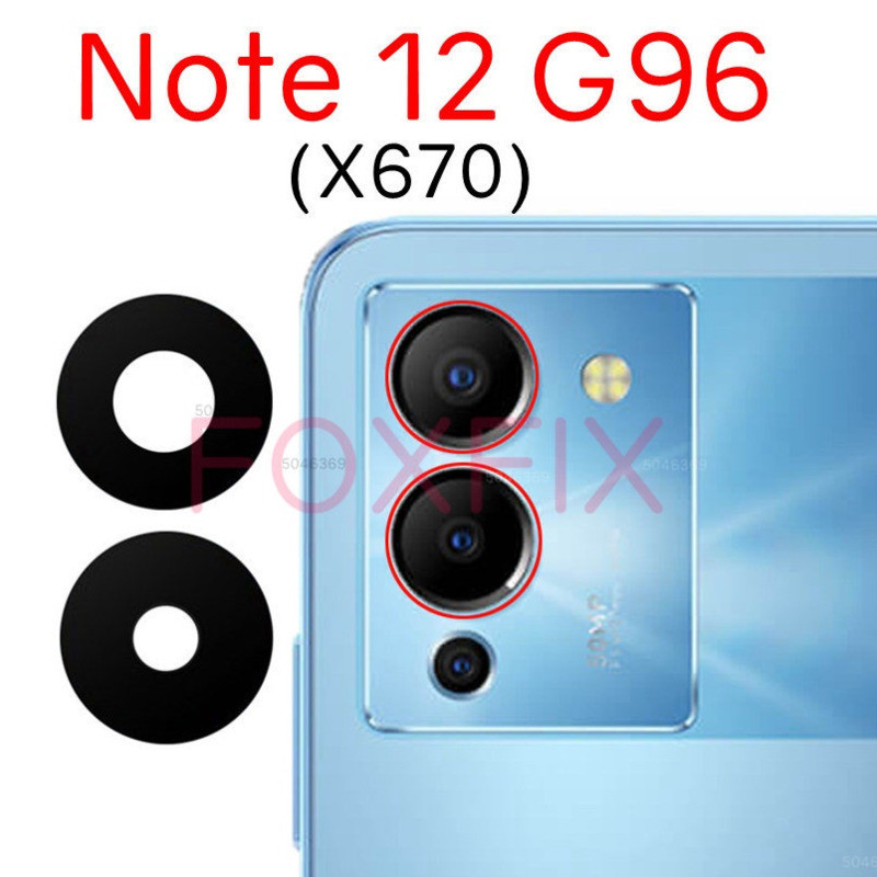 เลนส์กระจกกล้องด้านหลัง แบบเปลี่ยน สําหรับ Infinix Note 12 G96 X670