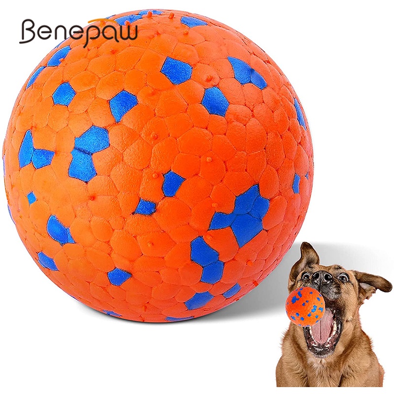 Benepaw ลูกบอลเคี้ยว ทําความสะอาดฟัน ขนาดกลาง ขนาดใหญ่ เป็นมิตรกับสิ่งแวดล้อม สําหรับสัตว์เลี้ยง สุนัข