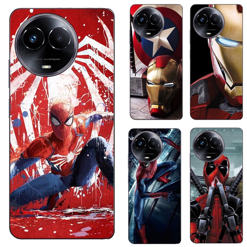 เคสโทรศัพท์ซิลิโคน TPU แบบนิ่ม ลายซุปเปอร์ฮีโร่ Marvel สําหรับ Realme 11 5G Realme 11x 5G