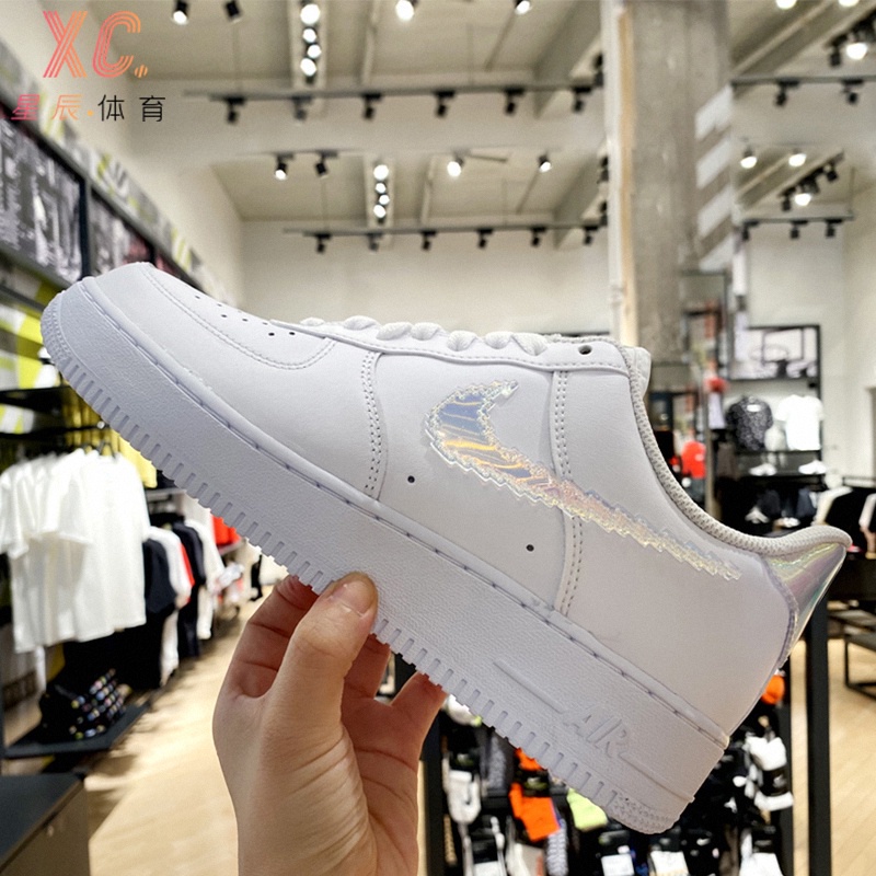 Nike Air Force 1 Air Force One Rainbow Pixel White Laser White Black