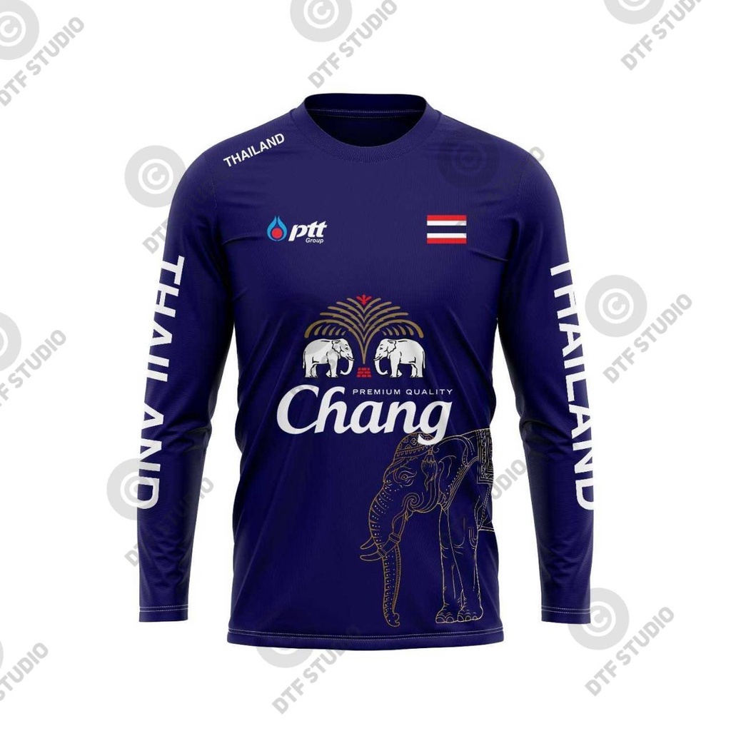 เสื้อแขนยาว พิมพ์ลาย ผ้าเม็ดข้าวสารเนื้อไมโคร