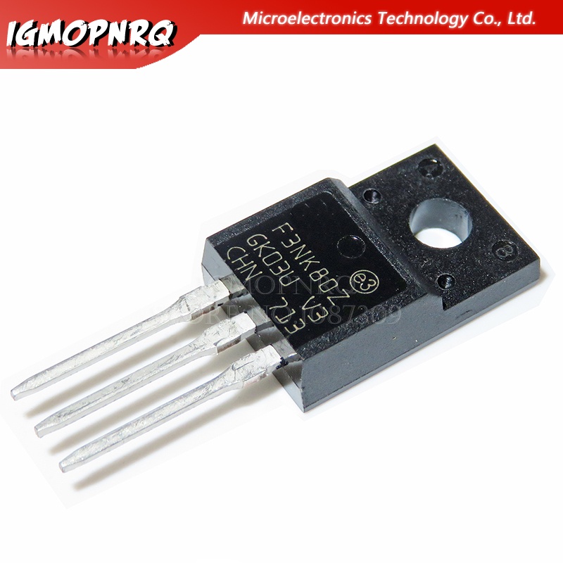 10 ชิ้น STF3NK80Z F3NK80Z เอฟเฟกต์สนาม N ช่องใหม่