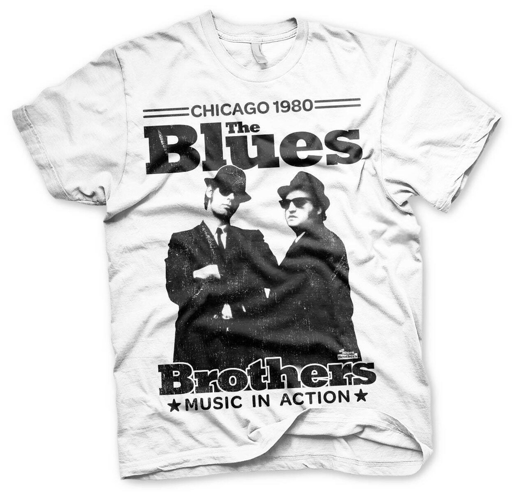 เสื้อยืด พิมพ์ลาย The Blues Brothers Jake and Elwood Chicago 80 สําหรับผู้ชาย และผู้หญิง