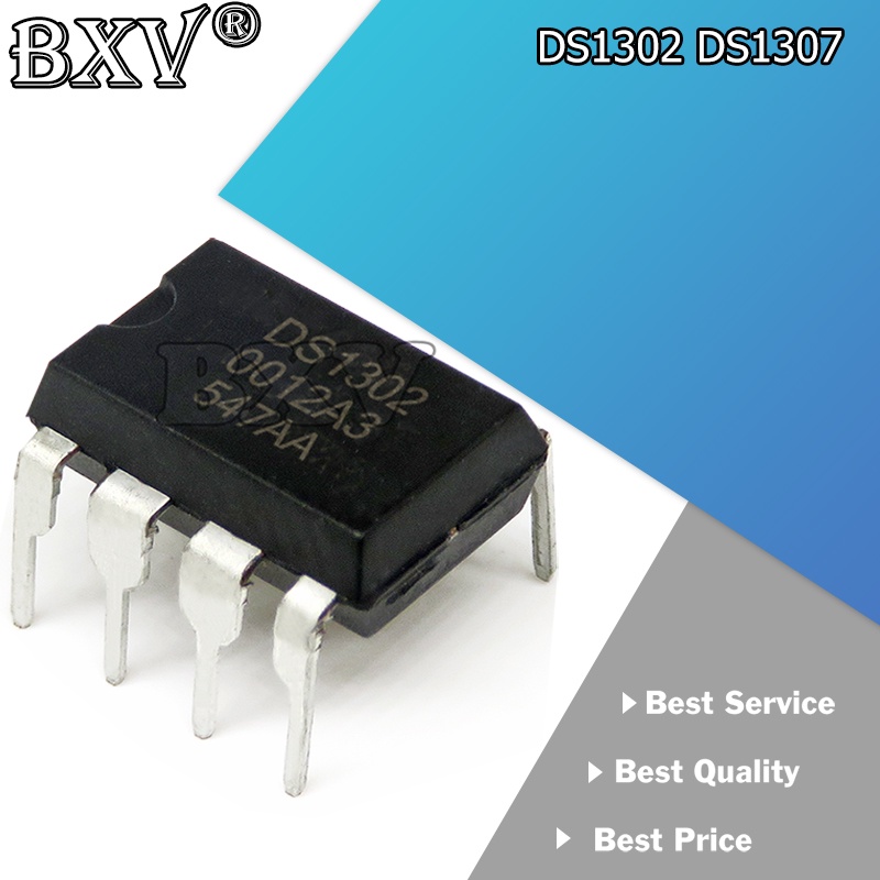 10 ชิ้น/ล็อต DS1307 1307 DS1302 1302 DIP-8 นาฬิกาเวลาจริง 64x8 Serial I2C RTC ใหม่และ