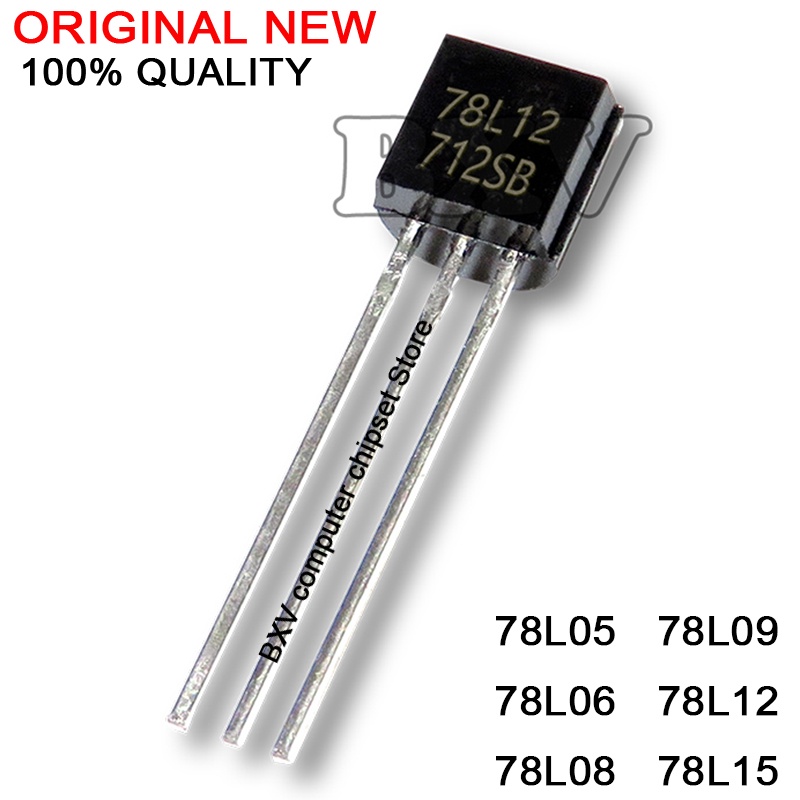 100PCS 78L05 78L06 78L08 78L09 78L12 78L15 TO-92 TO92 ทรานซิสเตอร์คริสตัล