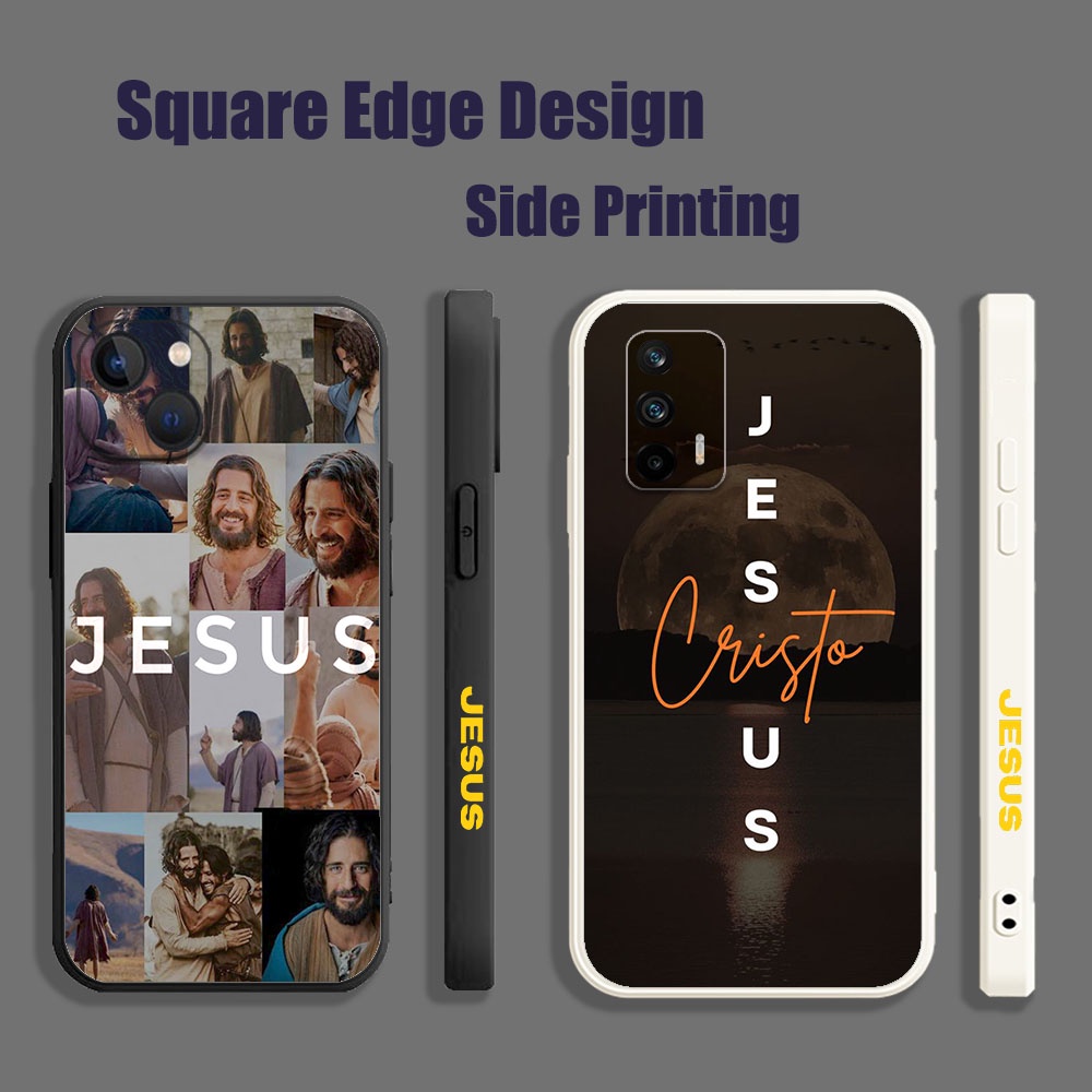 ปลอกสําหรับRealme C11 C12 C15 5 5i 5s C21Y Bible JESUS Verse Godคือความงามที่ดีUTC07 เคสโทรศัพท์สแคว