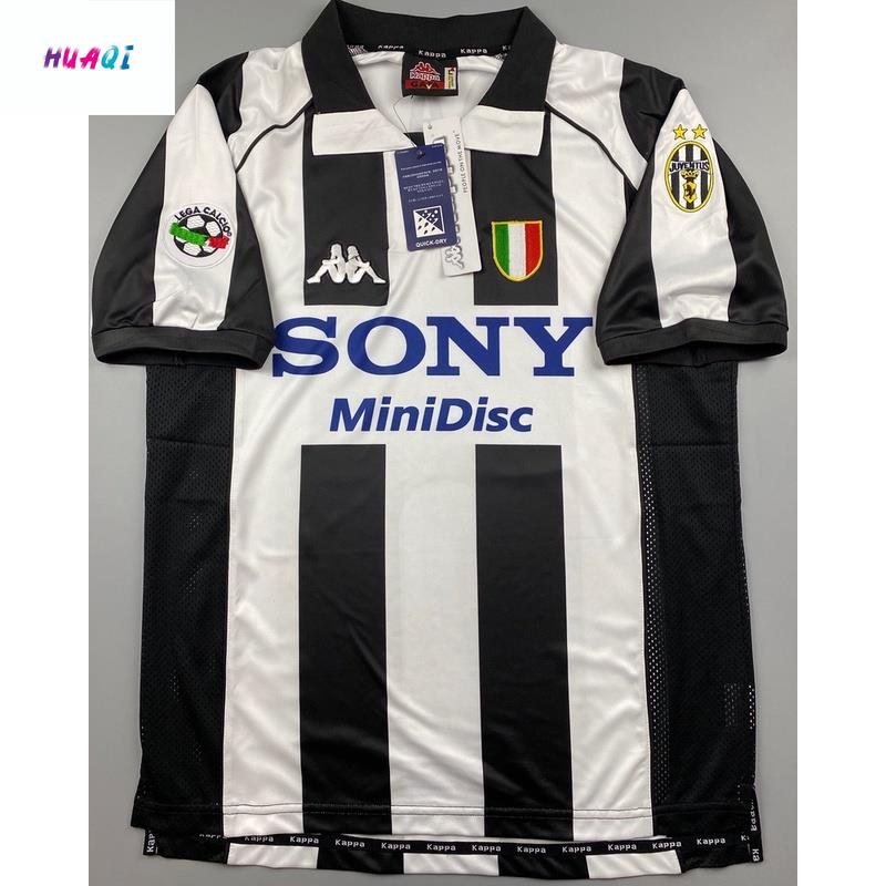 เสื้อบอล ย้อนยุค ยูเวนตุส 1997 เหย้า Retro Juventus Home พร้อมเบอร์ชื่อ ZIDANE DEL PIERO อาร์มกัลโช่ เรโทร 1997-98