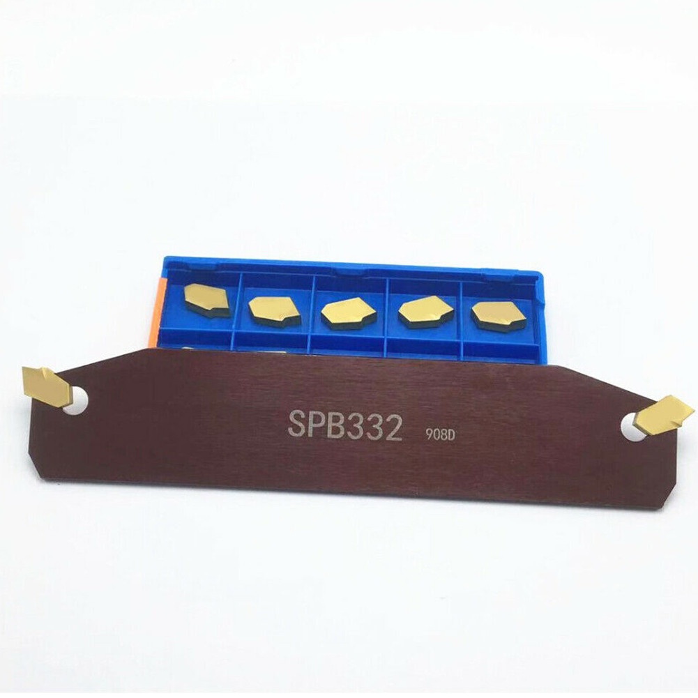 {bestshe} เม็ดมีดกลึง SP300 พร้อมร่องตัด SPB332 SPB32-3