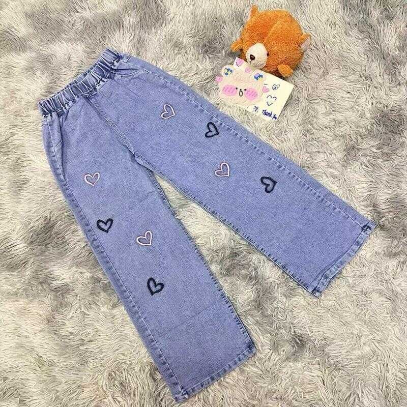 Page Shop 2024 เหมาะสำหรับเด็กอายุ 3-15 ปีกางเกงยีนส์เด็กแบบลำลอง Girl Jeans