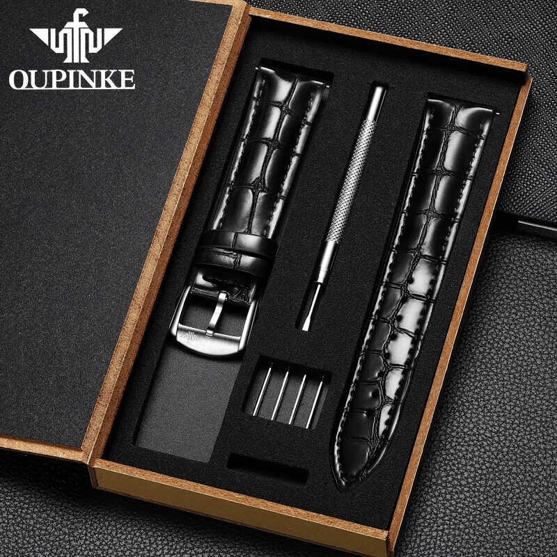 OUPINKE สายหนังวัวแฟชั่นระดับไฮเอนด์สำหรับเป็นของขวัญ