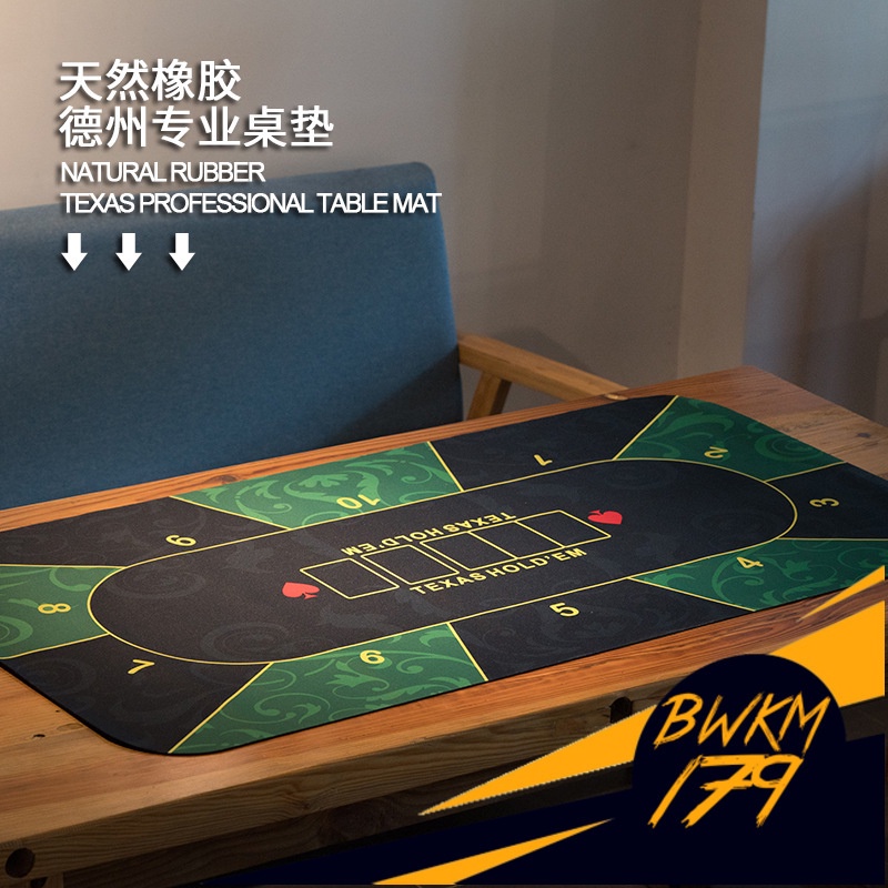 Malaking Texas Poker แผ่นรองเมาส์ คีย์บอร์ด แบบยาง สําหรับเล่นเกม Esports