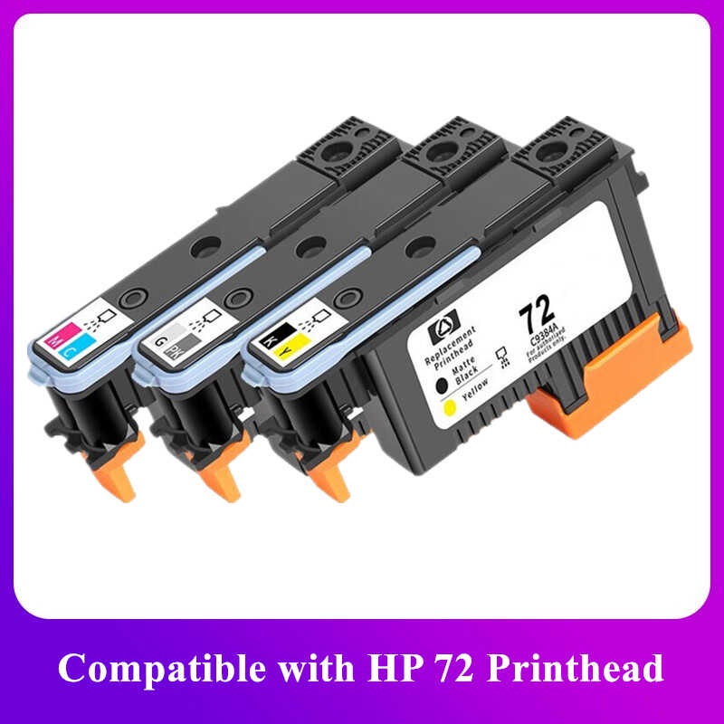 สำหรับ HP 72 หัวพิมพ์ C9380A C9383A C9384A หัวพิมพ์ HP72 สำหรับ HP Designjet T610 T620 T77