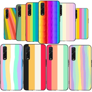 เคสโทรศัพท์ซิลิโคน TPU แบบนิ่ม ลายสายรุ้ง สําหรับ Oppo Reno10 Pro 10 Pro+ A78 A58 4G FM75