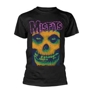 เสื้อยืด พิมพ์ลาย The Misfits Skull Face Warhol แฟชั่นสําหรับผู้ชาย และผู้หญิง