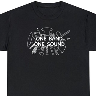 เสื้อยืดแขนสั้น พิมพ์ลายวง One Band One Sound สําหรับผู้ชาย และผู้หญิง