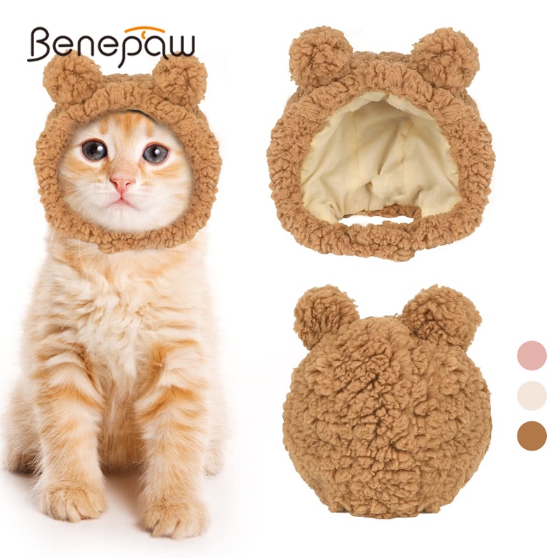 Benepaw ที่คาดศีรษะ แต่งสายปรับได้ แบบนิ่ม ให้ความอบอุ่น เหมาะกับฤดูหนาว สําหรับสัตว์เลี้ยง สุนัข แมว