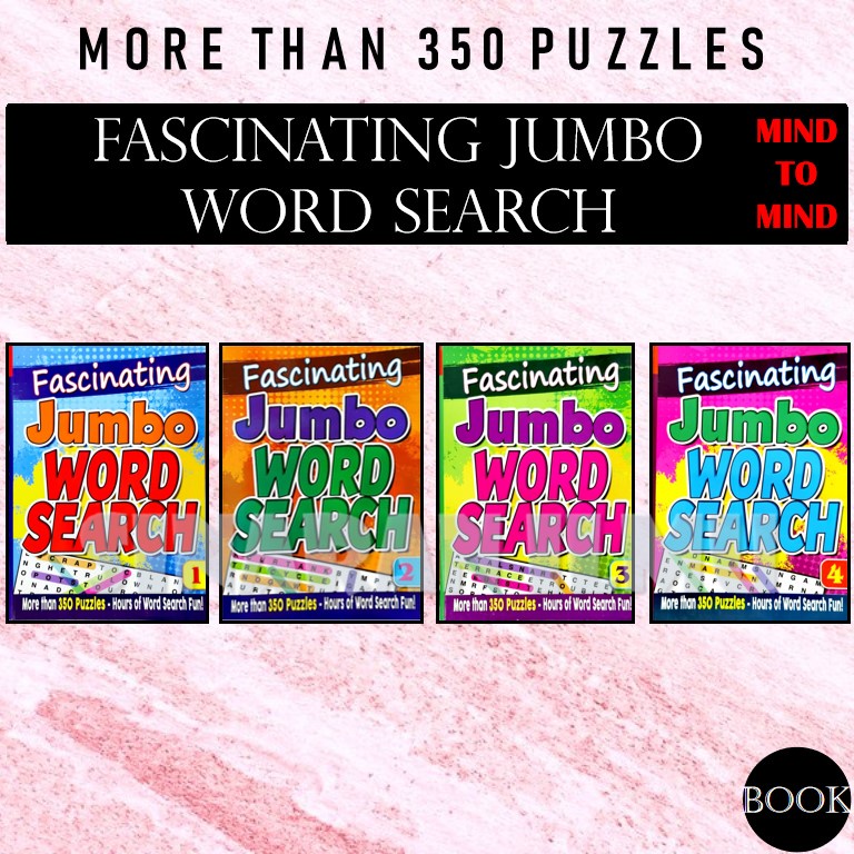 FASCINATING JUMBO WORD SEARCH CARI KATA MORE THAN 350 PUZZLES HOURS OF WORD SEARCH FUN! - จิตใจ