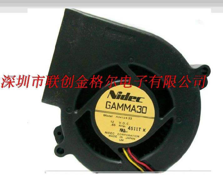 และเครื่องเป่าลมเทอร์โบ GAMMA30 A341424-33 12V 0.65A 97*33