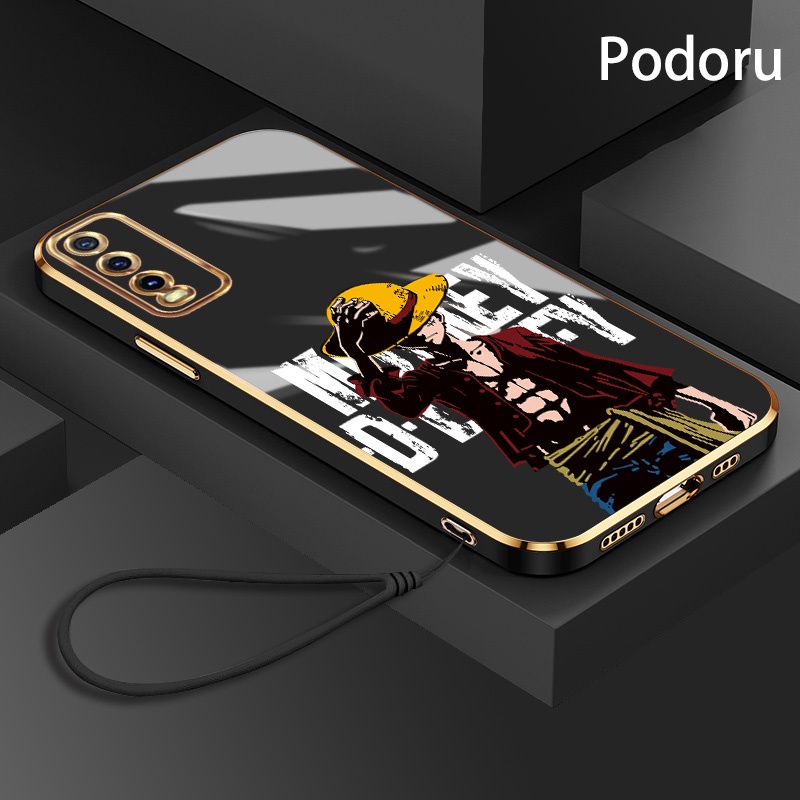 ปลอก Vivo V2022 V2023 V2324 V2026 เคสโทรศัพท์ One Piece ชุบ TPU ซิลิโคน Soft Case Candy Case กันกระแ