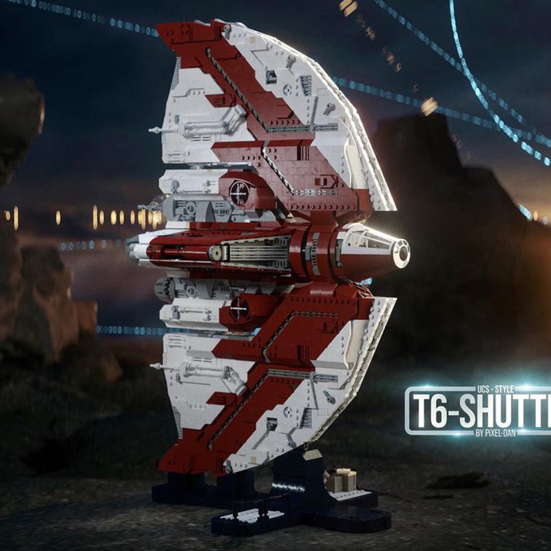 5124 PCS Battleship Space Wars Weapon UCCS T6 Shuttle With Stand Spaceship Sets 75362 Building Block