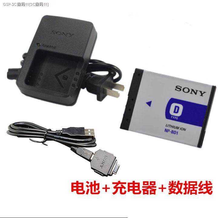 KUER กล้อง SONY DSC - Tx1 T2 T70 T90 T200 T300 NP Bd1แบตเตอรี่ Charger Data Line