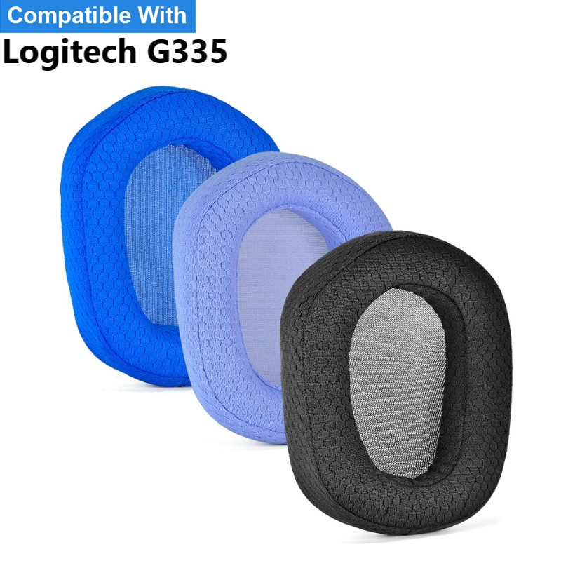 เปลี่ยนแผ่นรองหูฟังสําหรับ Logitech G335 หูฟังแผ่นรองหูฟังฟองน้ําชุดหูฟัง Earmuffs