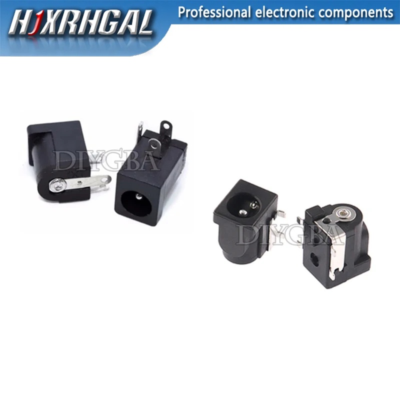 10PCS DC-005 DC005 DC050 DC ปลั๊กไฟ 5.5-2.1 มม. 4PINS SMD/DIP ปลั๊กไฟ