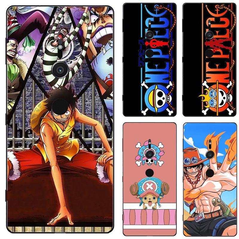 เคสโทรศัพท์สําหรับ Sony Xperia XZ3 การ์ตูนอะนิเมะ One Piece LOGO Monkey D. Luffy Tony Tony Chopper ใหม่รูปแบบซิลิโคน TPU Soft Case
