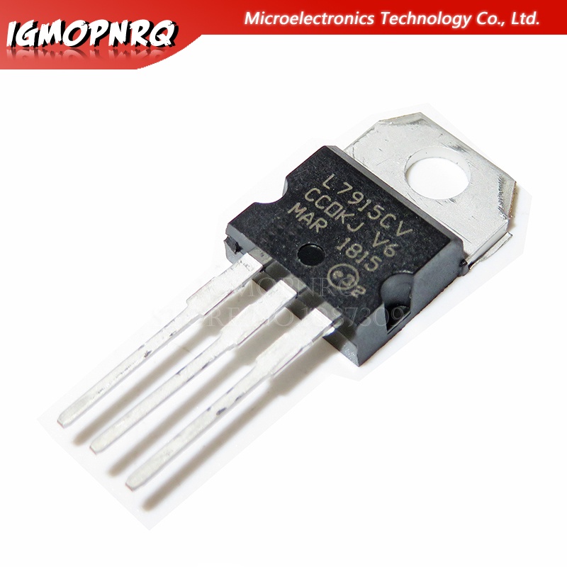 10 ชิ้น L7915CV L7915 KA7915 MC7915 ตัวควบคุมแรงดันไฟฟ้า -15V 1.5A TO-220 ใหม่