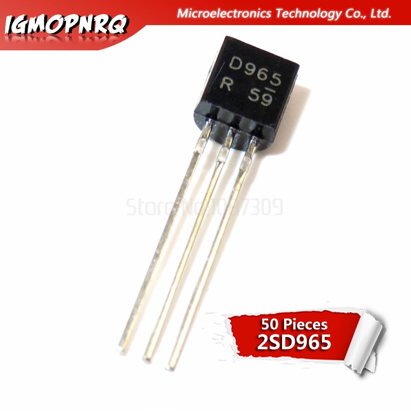 ทรานซิสเตอร์ ไตรโอด 2SD965 TO-92 D965 TO92 50 ชิ้น