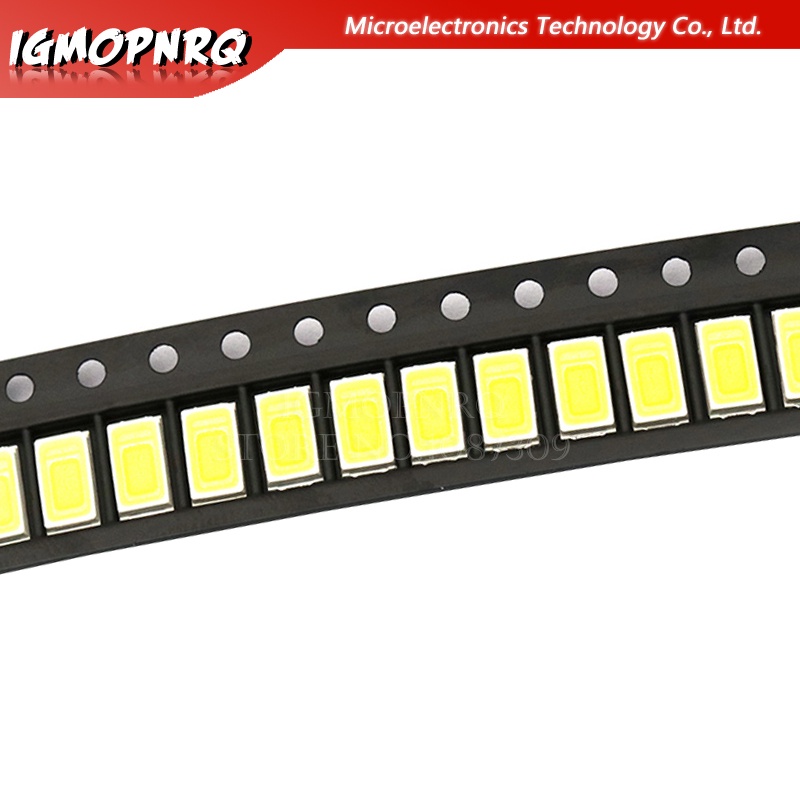 ไดโอด 5730 0.5W-150Ma 50-55lm 3200K SMD 5730 5630 LED 5730 (3.2~3.4V) สีขาวอบอุ่น 200 ชิ้น