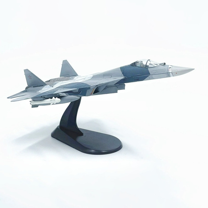 โลหะDiecast 1/100 ScaleรัสเซียSu 57 SU57 Fighterเครื่องบินจําลองSu-57 เครื่องบินของเล่นสําหรับ