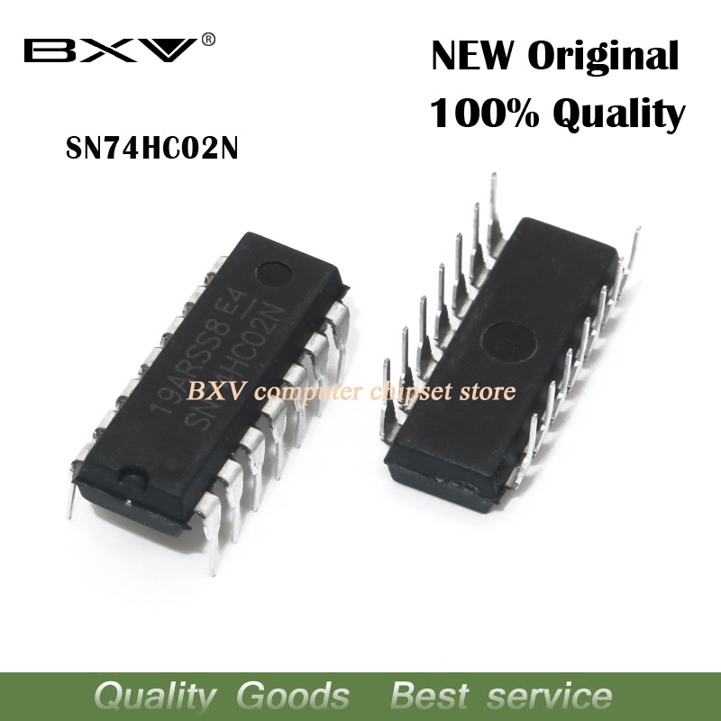 10PCS 74HC02N DIP14 74HC02 DIP SN74HC02N DIP-14 IC ใหม่
