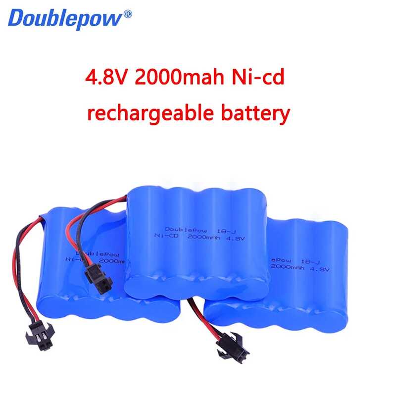 4.8V 2000Mah Ni-Cd แบตเตอรี่แบบชาร์จไฟได้สำหรับรถบรรทุกของเล่นรถบรรทุกขับเคลื่อน 4 ล้อ