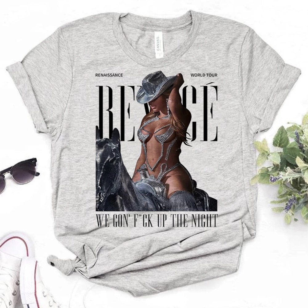 Beyonce เสื้อยืดผู้หญิงการ์ตูนออกแบบเสื้อยืดหญิง 2000s เสื้อผ้า