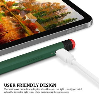 Goojodoq เคสสไตลัสพร้อมพอร์ต Type-C สําหรับ iPad Pencil 2 & Goojodoq 3rd-12th Gen