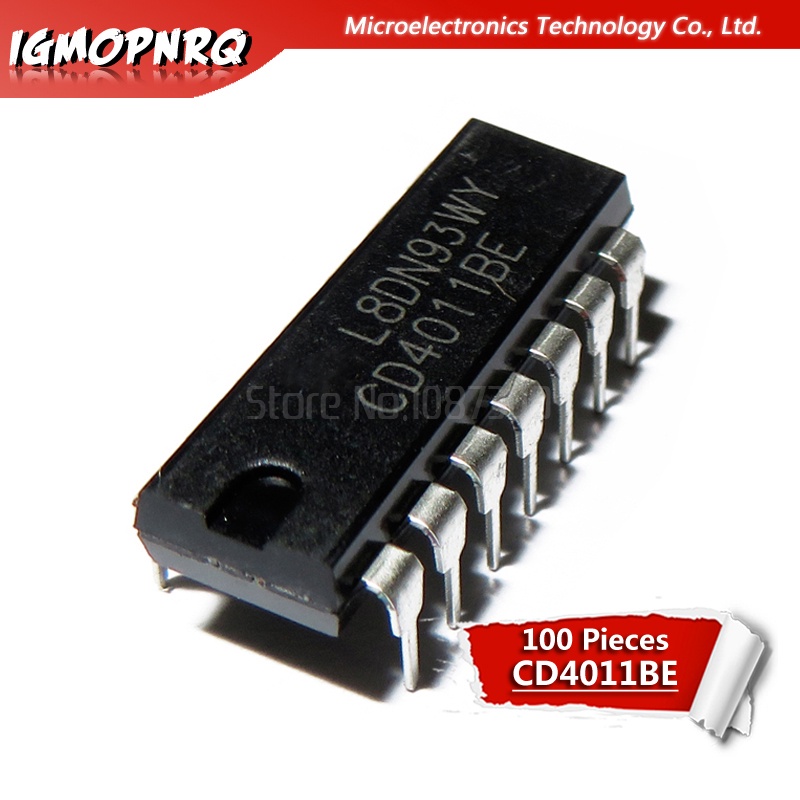 100 ชิ้น CD4011BE CD4011 4011 DIP14 ใหม่