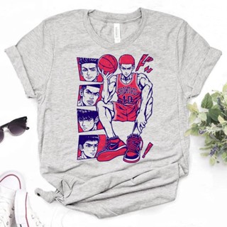 เสื้อยืด พิมพ์ลายมังงะ Slam Dunk Y2K สําหรับผู้หญิง