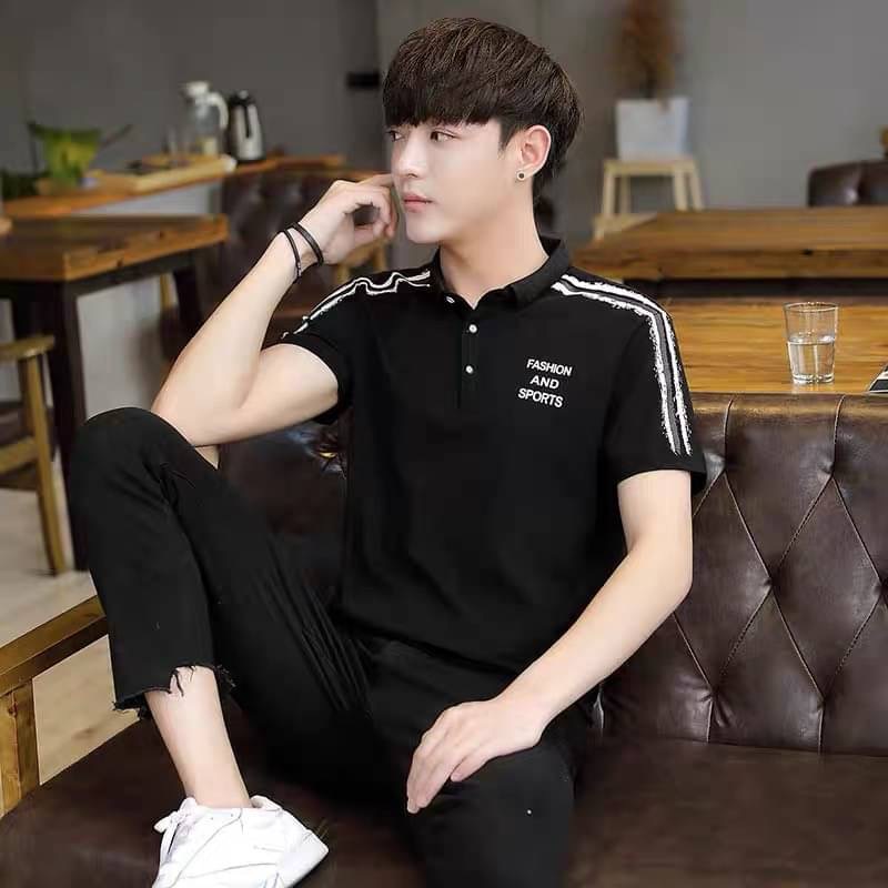 【 6 สี】เสื้อโปโลผู้ชายมาใหม่เสื้อเชิ้ตแขนสั้นเสื้อยืดแฟชั่นลำลองฤดูร้อน