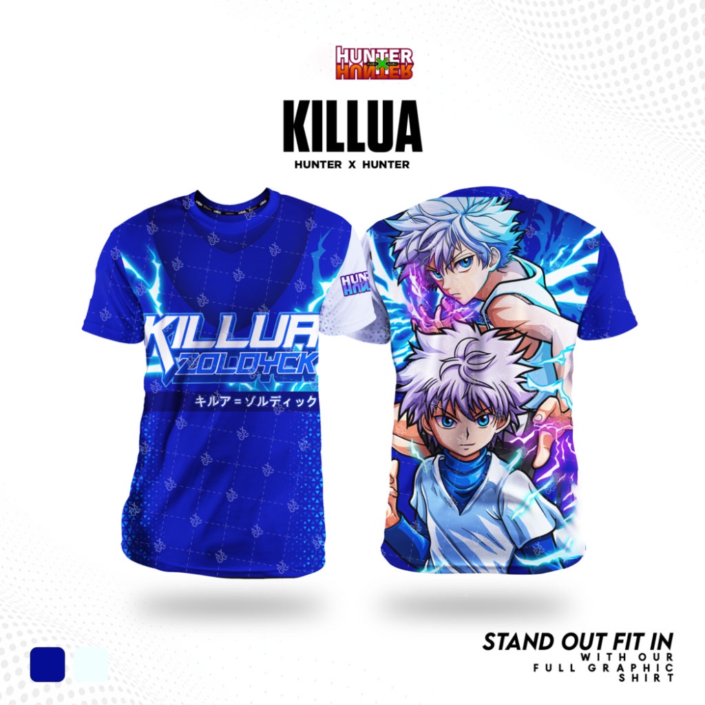 Hunter X Hunter Killua เสื้อยืดแขนสั้นอนิเมะ
